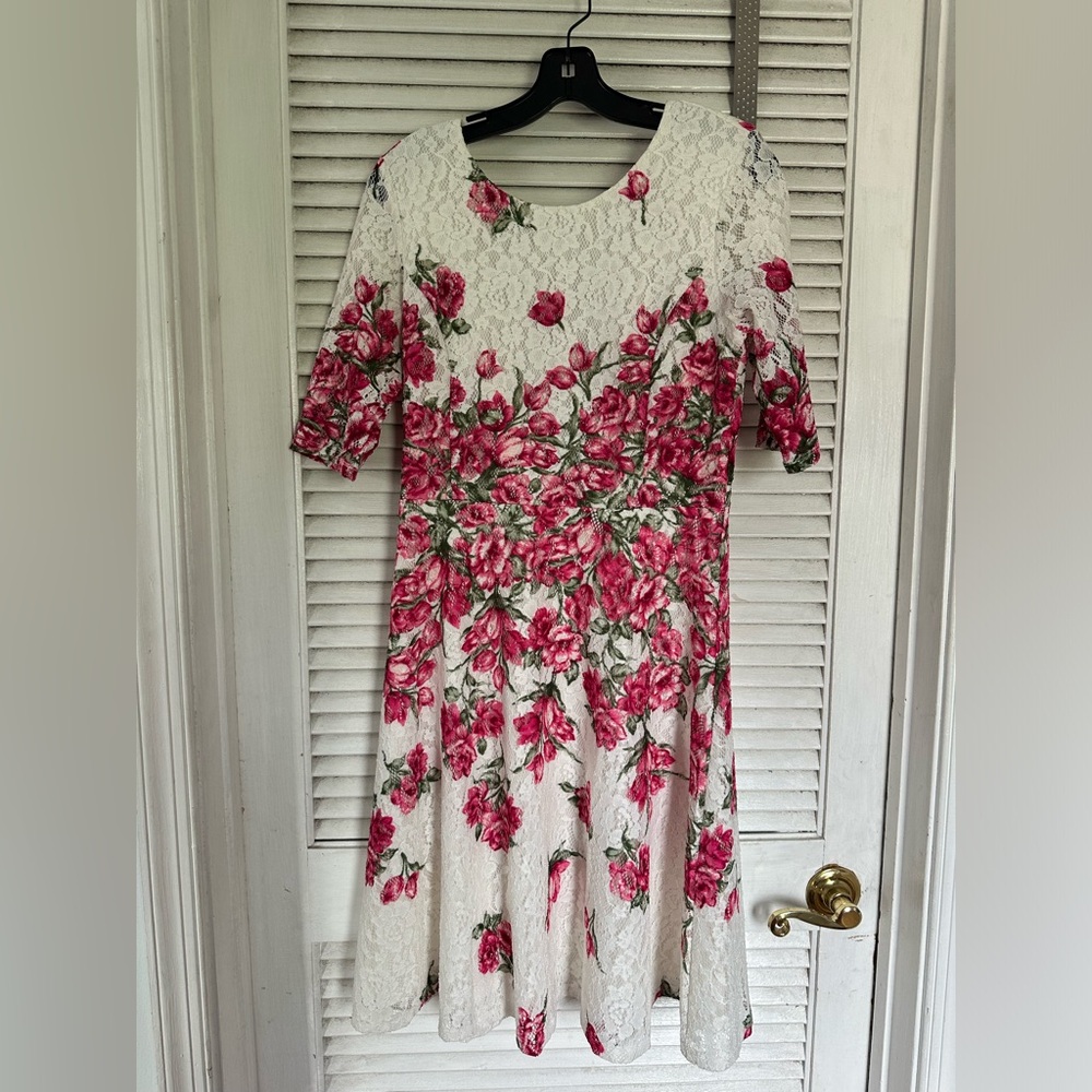 Charter Club Floral Lace Dress